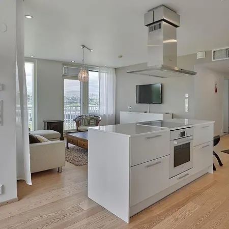 Huoneisto 1br Center By The Park With Private Sauna, Balcony & View